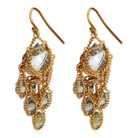 Anthony Nak Briolette Gemstone Earring in 18K Yellow Gold