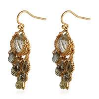 Anthony Nak Briolette Gemstone Earring in 18K Yellow Gold