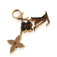 Louis Vuitton Gold Tone Fleur De Monogram Bag Charm