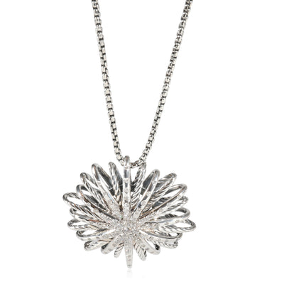 David Yurman Starburst Diamond Pendant in 925 Sterling Silver
