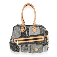 Louis Vuitton Black Denim Patchwork Bowly Bag