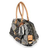 Louis Vuitton Gray Monogram Denim Patchwork Bowly Bag