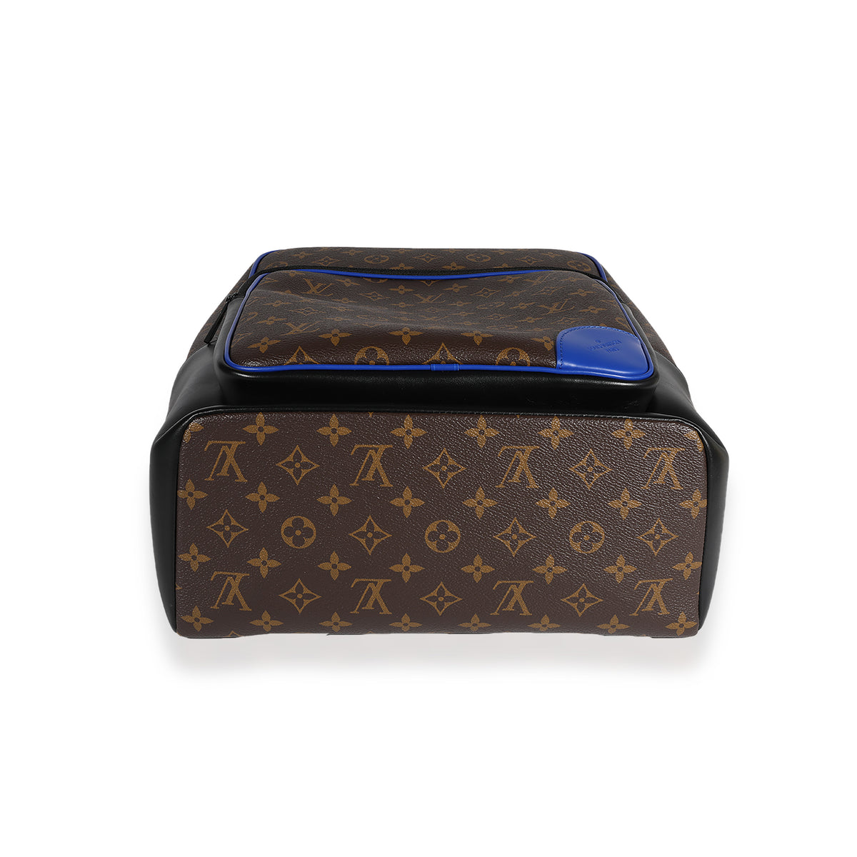 Louis Vuitton Monogram Macassar & Blue Leather Dean Backpack | myGemma