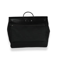 Hermès Black Toile & Vache Hunter Herbag Zip Cabine 50 PHW