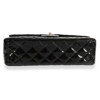 Chanel Black Quilted Patent Leather Maxi Classic Single Flap Bag