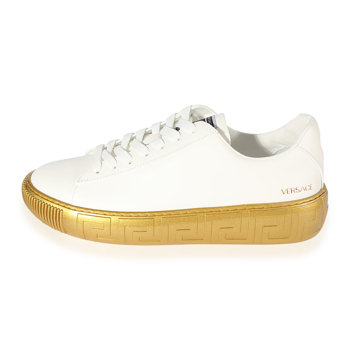 Versace shoes sales white gold