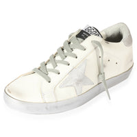 Golden Goose Superstar White Silver