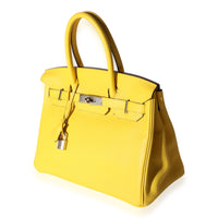 Hermès Jaune De Naples Novillo Birkin 30 PHW