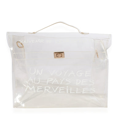 Hermès Clear Vinyl Souvenir De LExposition Kelly Bag