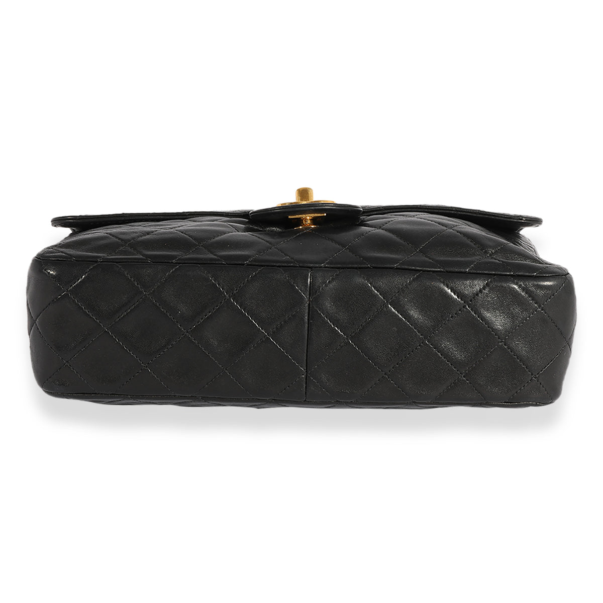 Chanel Vintage Black Quilted Lambskin Single Flap Crossbody