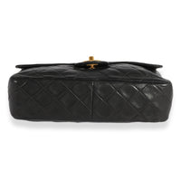 Chanel Vintage Black Quilted Lambskin Single Flap Crossbody