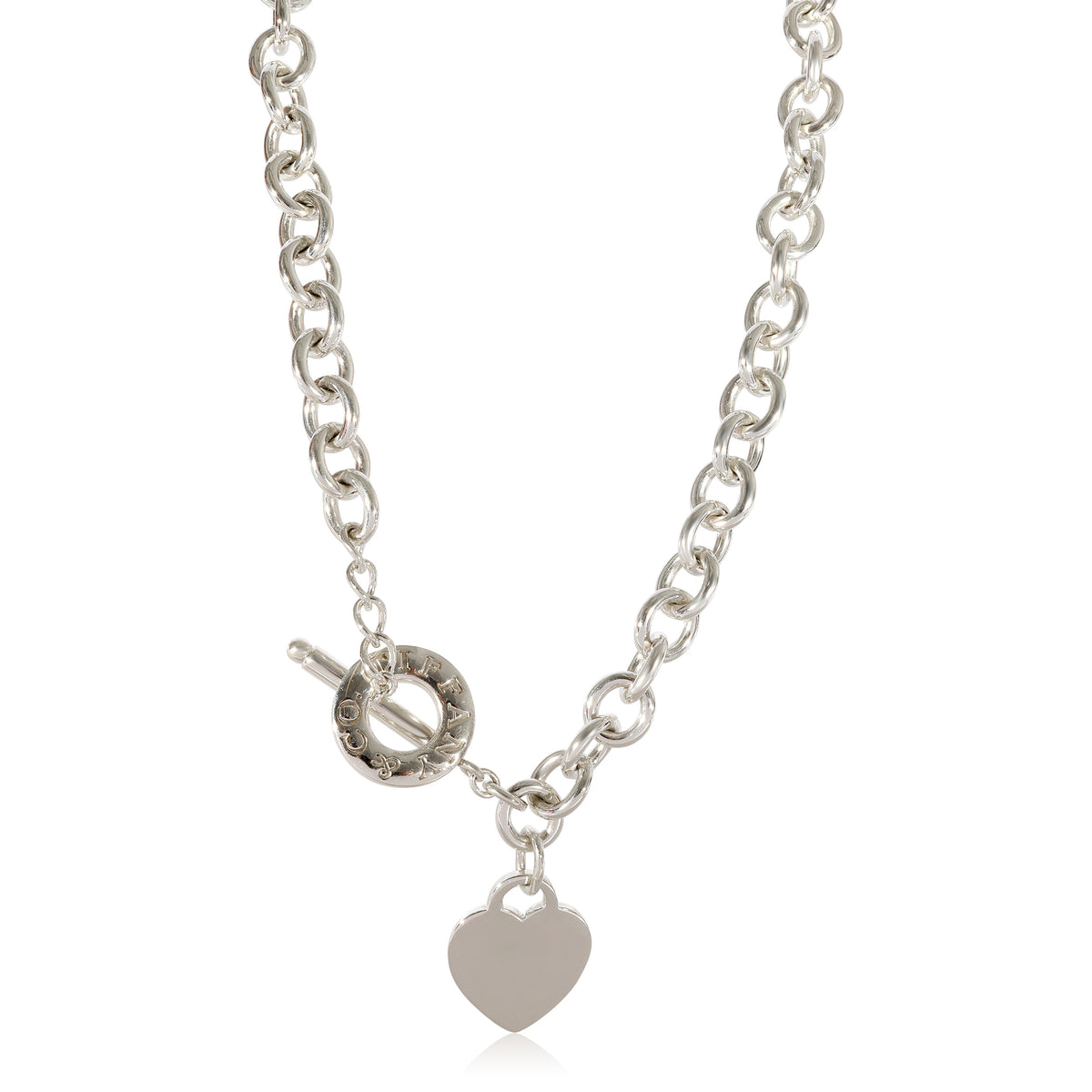 Tiffany & Co. Heart Toggle Necklace in Sterling Silver