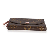 Monogram Canvas & Rose Ballerine Rosalie Wallet