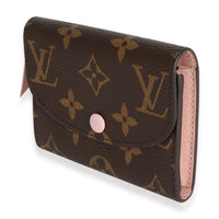 Monogram Canvas & Rose Ballerine Rosalie Wallet