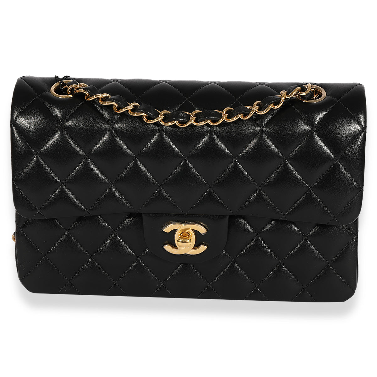 Chanel Vintage Black Quilted Lambskin Small Classic Double Flap Bag, myGemma, DE