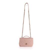 Chanel Light Pink Quilted Caviar Small Business Affinity Flap Bag