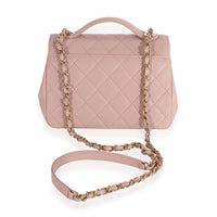 Chanel Light Pink Quilted Caviar Small Business Affinity Flap Bag