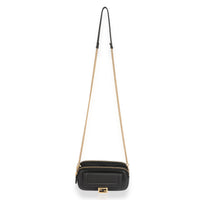 Fendi Black Vitello Grace Matte Easy Baguette