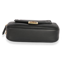 Fendi Black Vitello Grace Matte Easy Baguette