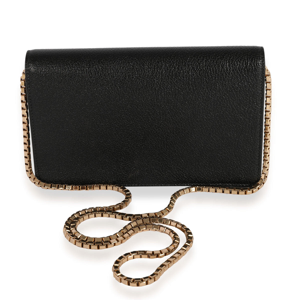 Balenciaga metallic store edge chain wallet