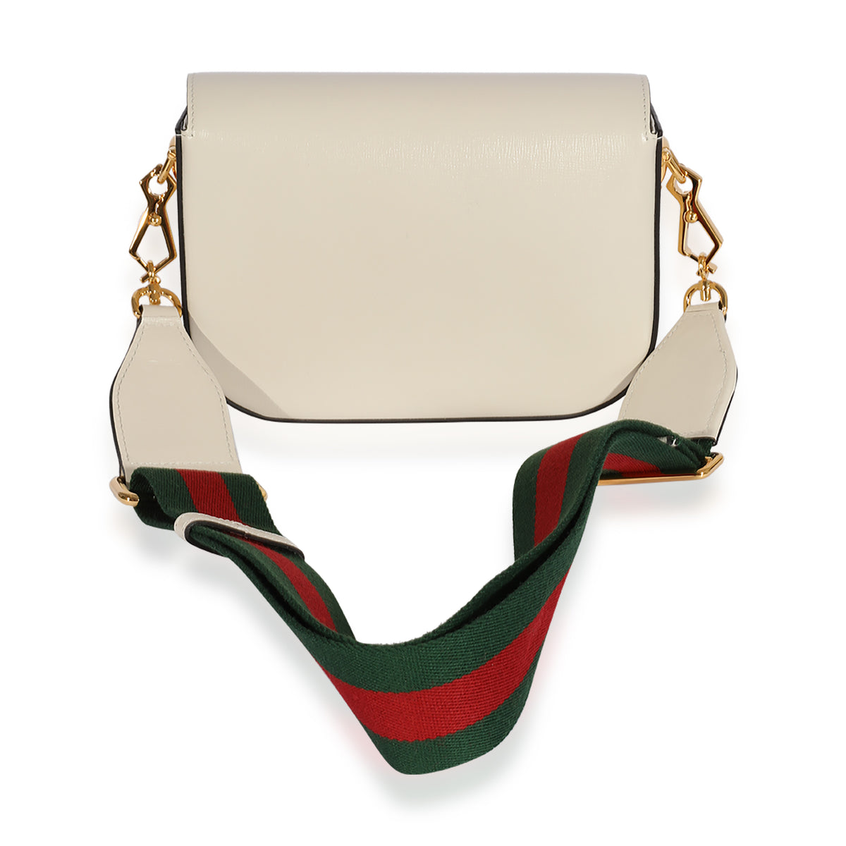 Gucci White Leather 1955 Horsebit Mini Bag