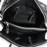 Balenciaga Black Quilted Leather Small Blanket Square Bag