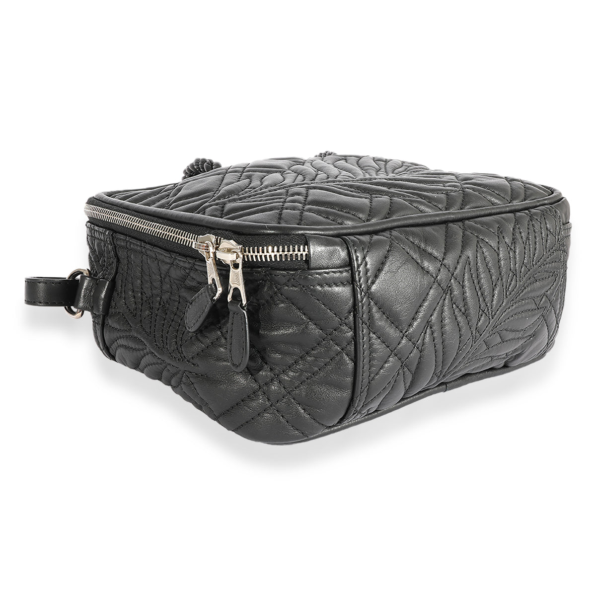 Balenciaga Black Quilted Leather Small Blanket Square Bag