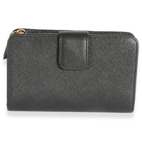 Prada Black Saffiano French Wallet