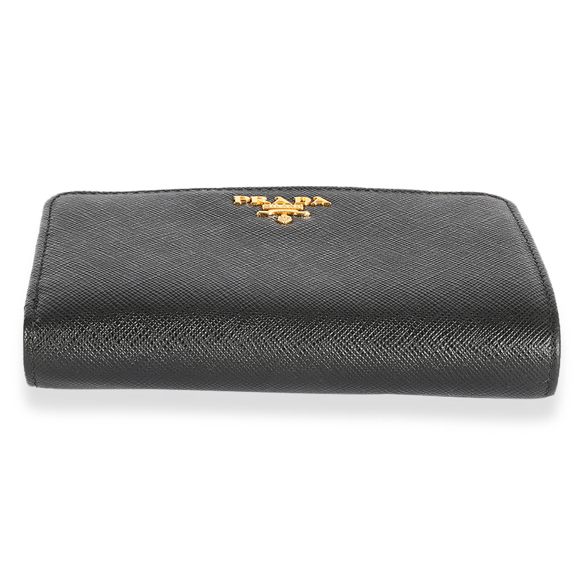 Prada Black Saffiano French Wallet