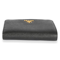 Prada Black Saffiano French Wallet