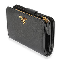 Prada Black Saffiano French Wallet