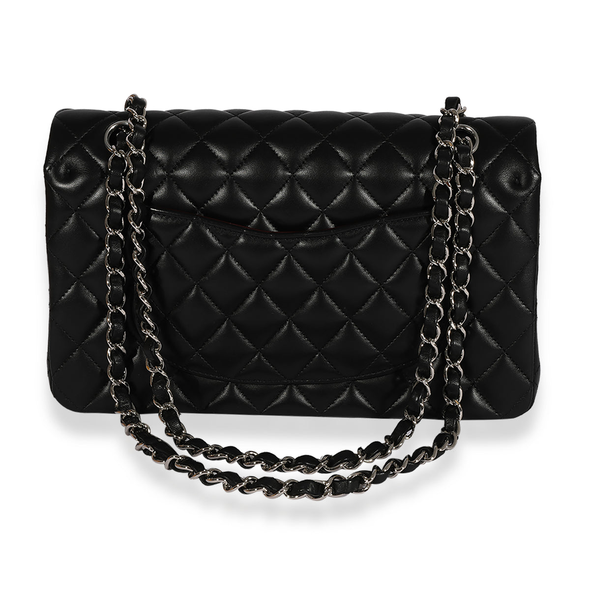 Chanel Black Quilted Lambskin Medium Classic Double Flap Bag