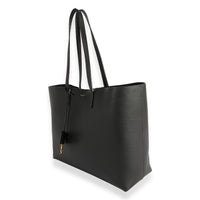 Saint Laurent Black Supple Leather East West Shopping Tote