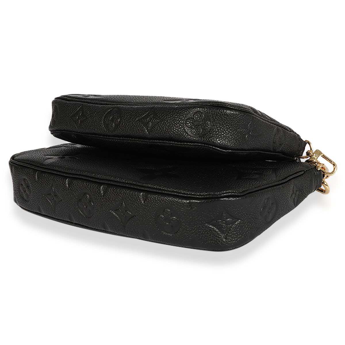 Louis Vuitton Black Monogram Empreinte Leather Multi-Pochette Accessoires, myGemma