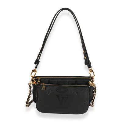 Louis Vuitton Black Monogram Empreinte Multi-Pochette Accessoires