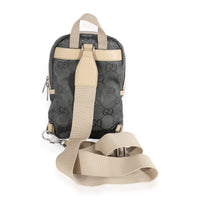 Gucci Gray GG ECONYL Nylon & Canvas Off The Grid Sling Backpack