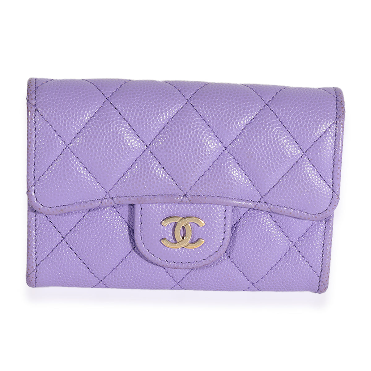 Chanel Flap Card Holder AP3523 B13703 NQ338, Purple, One Size