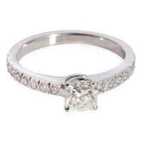 Tiffany & Co. Novo Diamond  Engagement Ring in 950 Platinum I IF 0.58 CTW