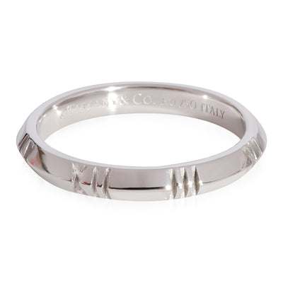 Tiffany & Co. Atlas X Closed Narrow Ring in 18k White Gold