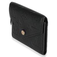 Louis Vuitton Black Monogram Empreinte Victorine Wallet