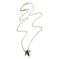 John Hardy Spinel Three Spear Pendant in 18k Yellow Gold/Sterling Silver