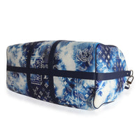 Louis Vuitton Blue Monogram Bandana Keepall Bandoulière 50