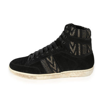 Saint Laurent SL-01 High Distressed Black