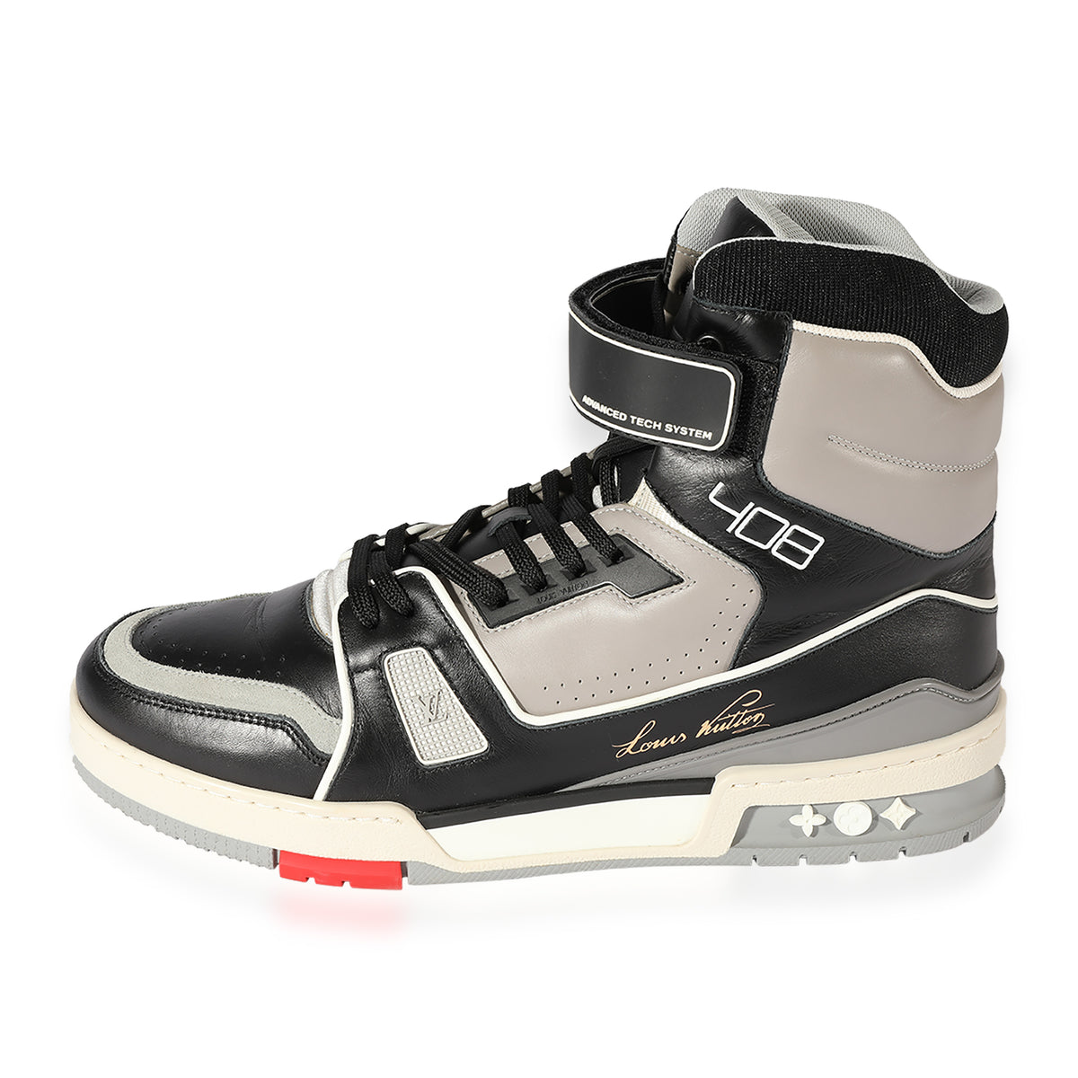 Louis Vuitton 408 Trainer Sneaker Boot 'Black Grey' myGemma