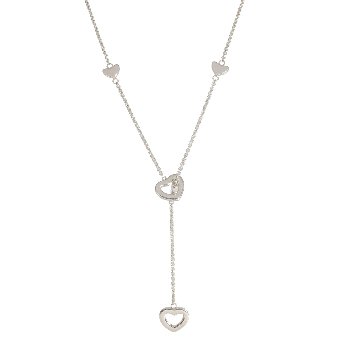 Tiffany & Co. Heart Station Lariat Necklace