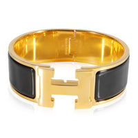 Hermès Clic Clac Bracelet in Noir