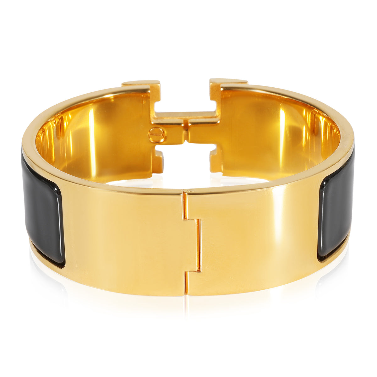 Hermès Clic Clac Bracelet in Noir