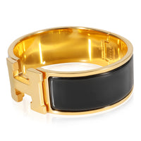 Hermès Clic Clac Bracelet in Noir