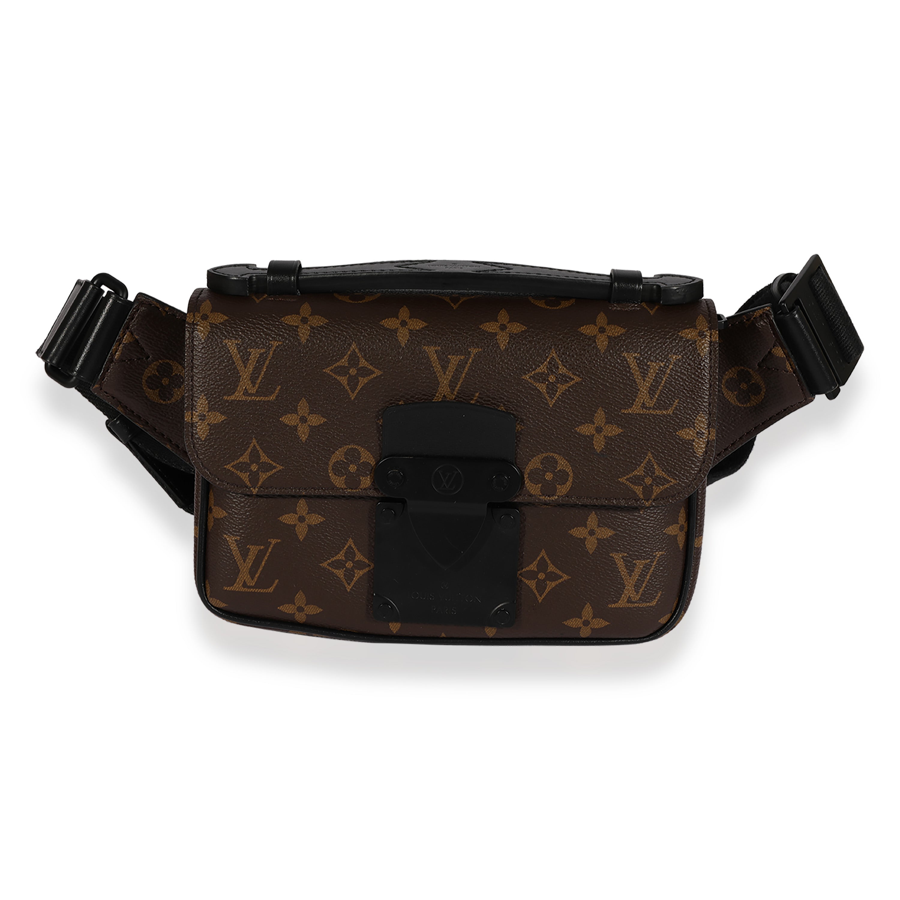 Louis Vuitton 2021 Monogram Macassar S Lock Messenger Bag - Brown