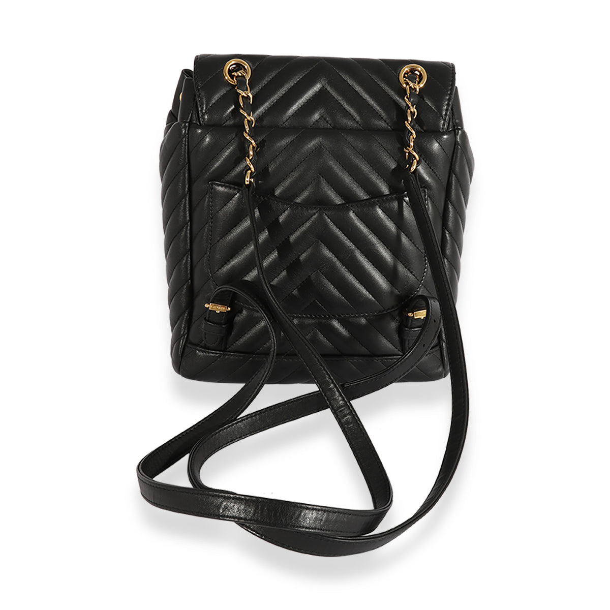 chanel black leather chevron backpack Chanel Black Chevron Quilted Lambskin Small Urban Spirit Backpack | myGemma